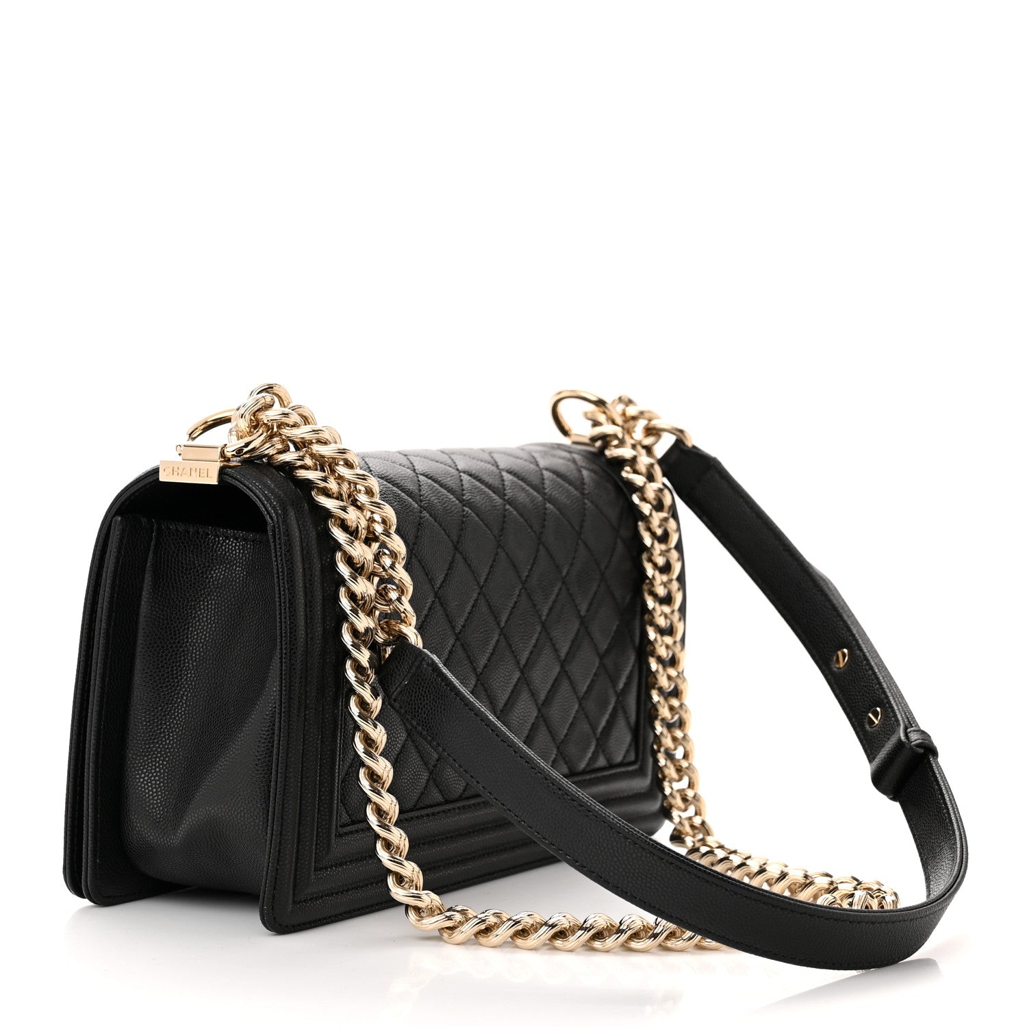 Chanel Caviar Quilted Medium Boy Flap Black 3 of 11