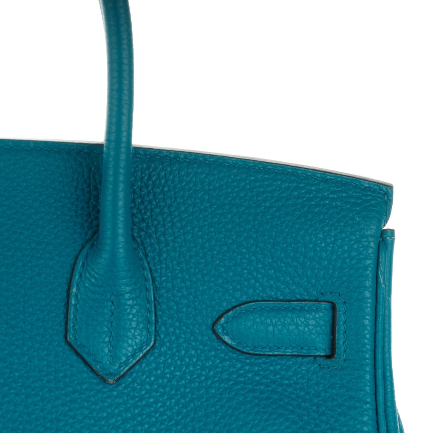 Hermes Taurillon Clemence Birkin 30 Cobalt 24 of 26