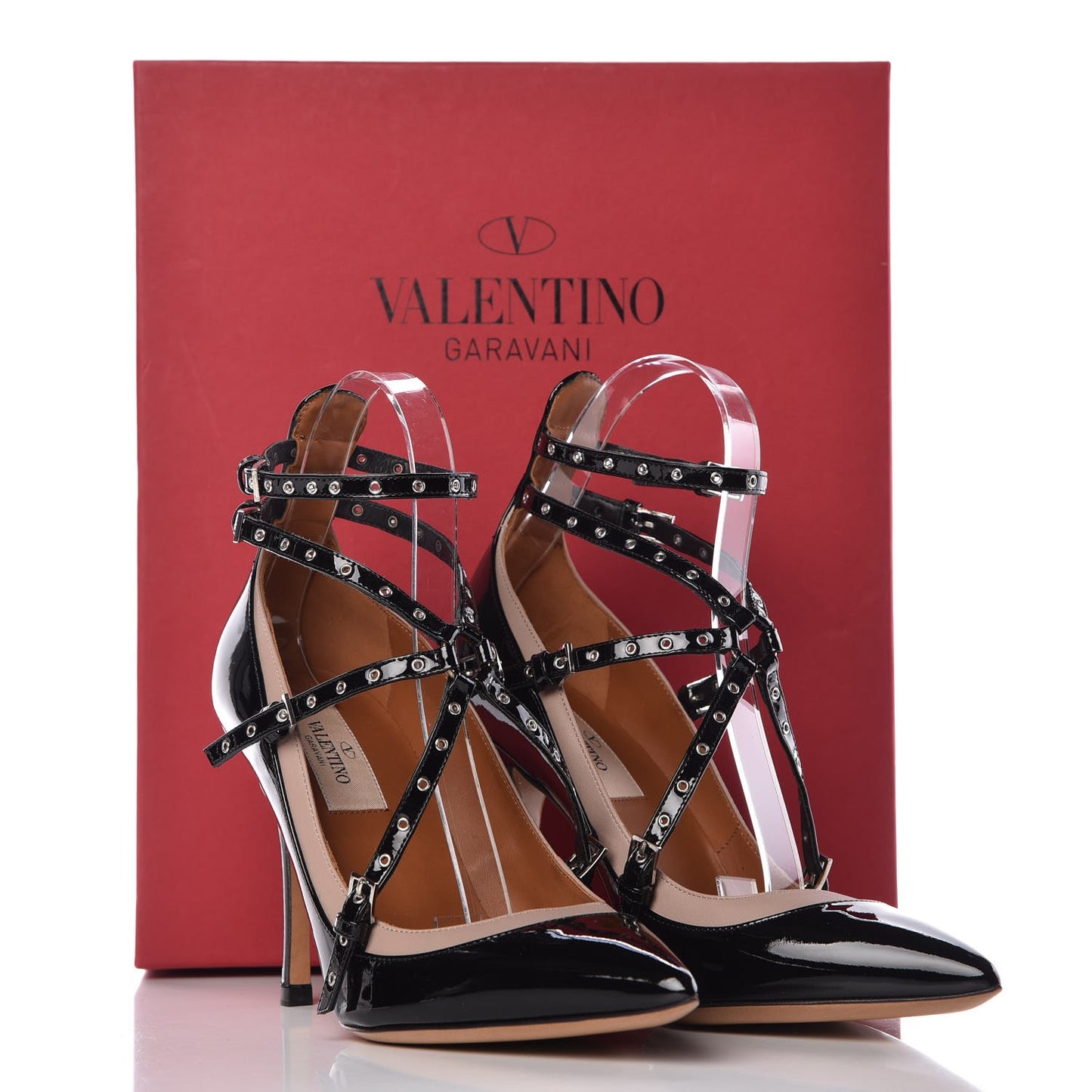 Patent Love Latch 100mm Pumps 36.5 Black Poudre