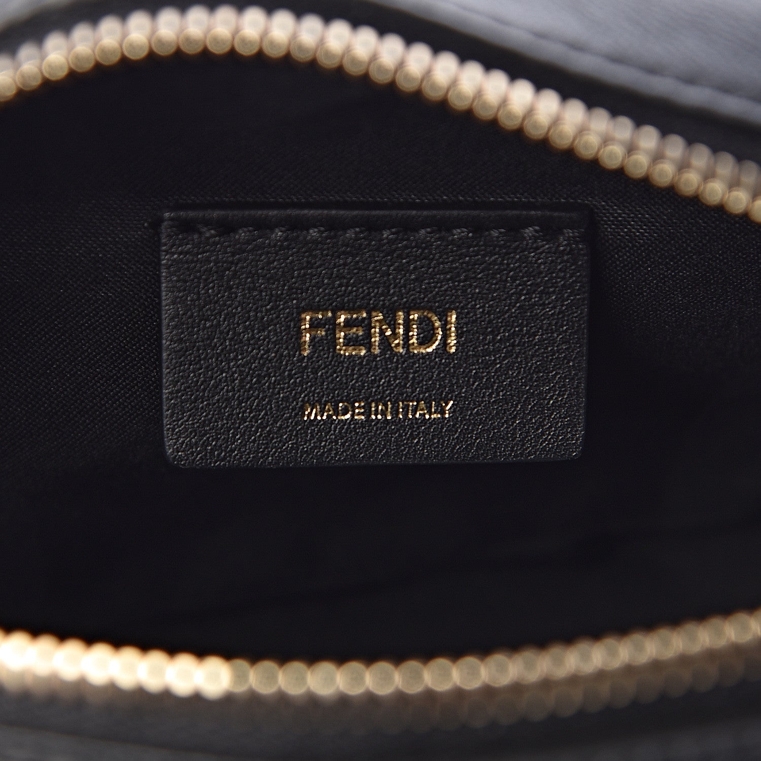 Fendi Vitello Century FF 1974 Embossed Mini Camera Case Black 6 of 10