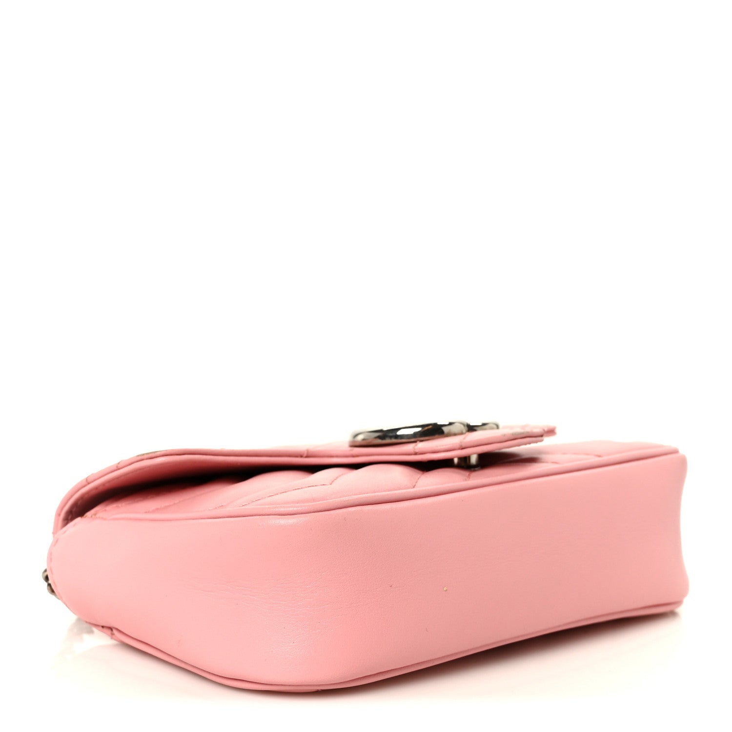 Gucci Calfskin Matelasse Super Mini GG Marmont Shoulder Bag Wild Rose 4 of 10