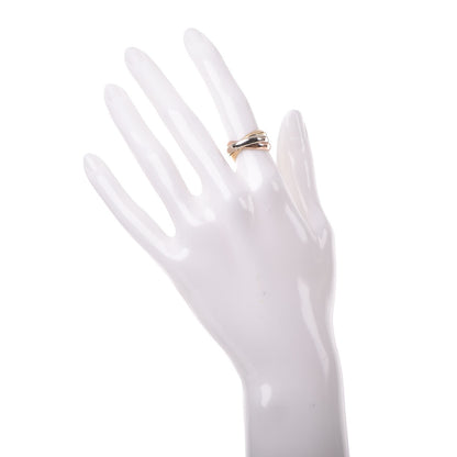 Cartier 18K Pink Yellow White Gold Classic Les Must De Trinity Ring 51 5.75 2 of 6