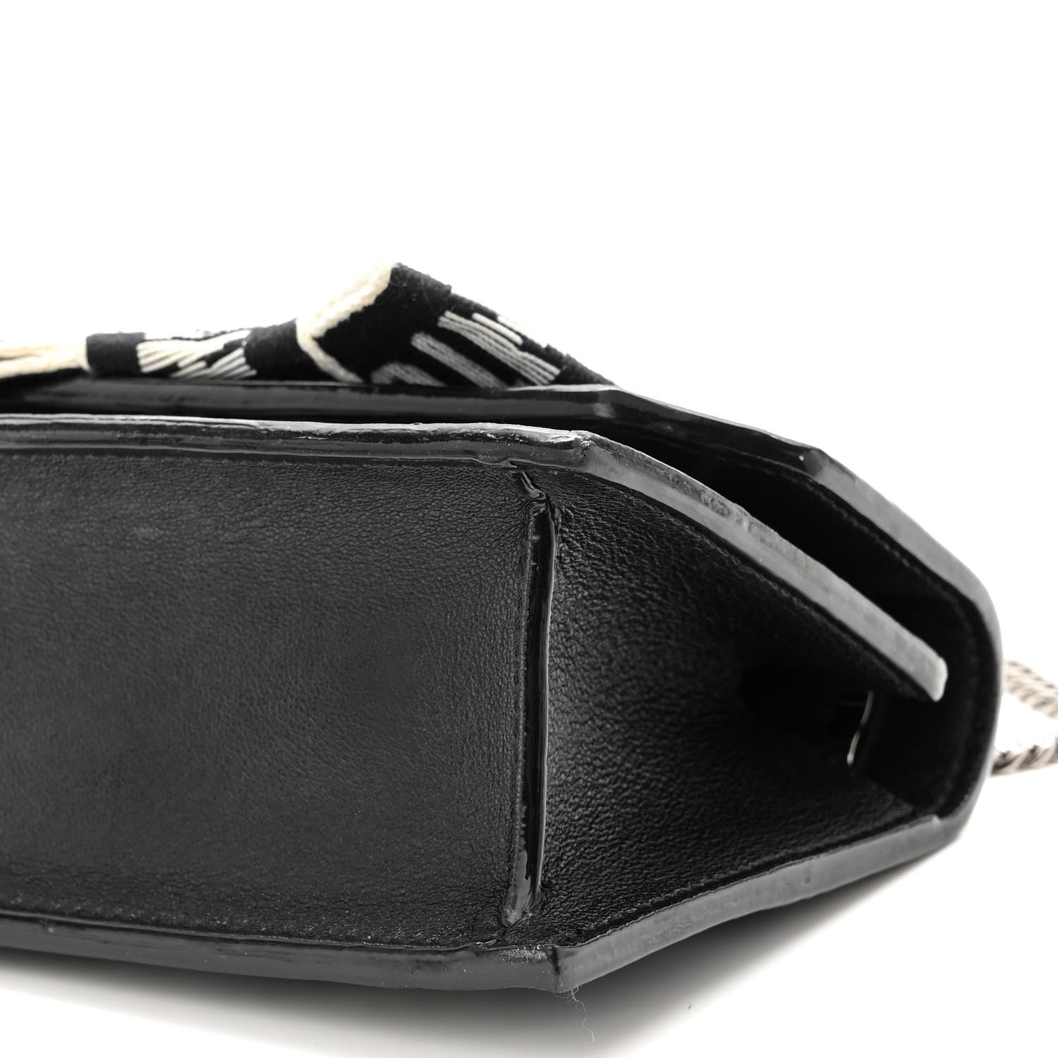 Jimmy Choo I Want Choo Finley Mini Shoulder Bag Black White 9 of 9
