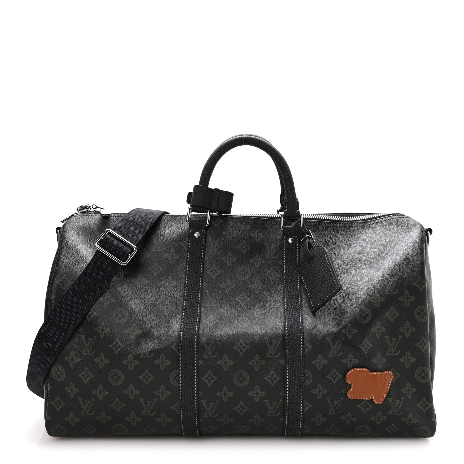 Louis Vuitton Monogram LV Record Keepall Bandouliere 50 Dark Green 1 of 8