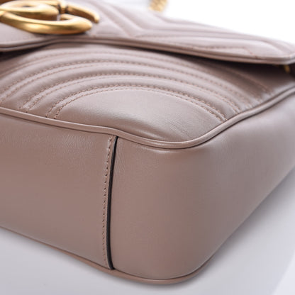 Gucci Calfskin Matelasse Medium GG Marmont Shoulder Bag Porcelain Rose 10 of 13