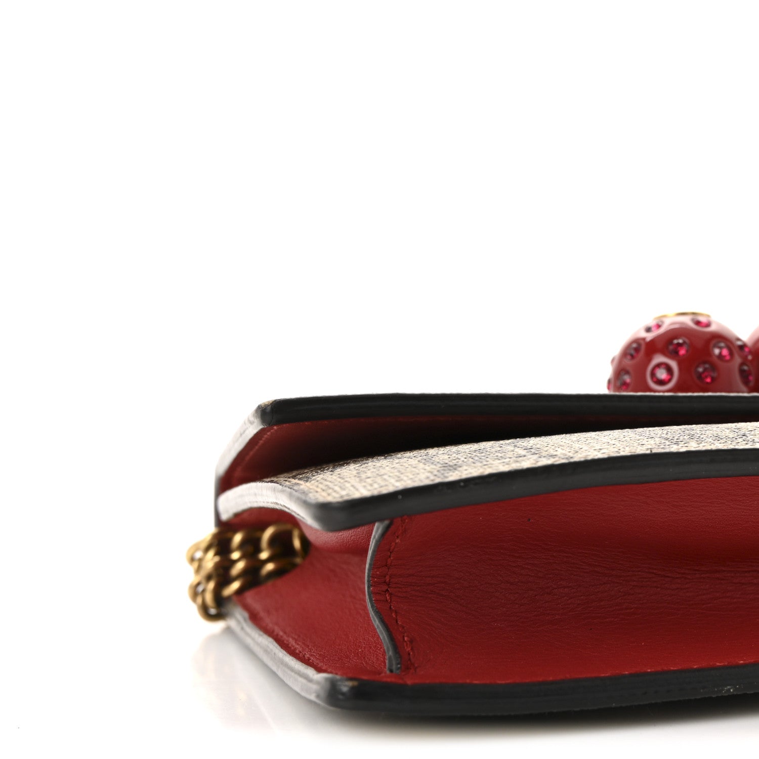Gucci GG Supreme Monogram Mini Cherry Chain Bag 8 of 9