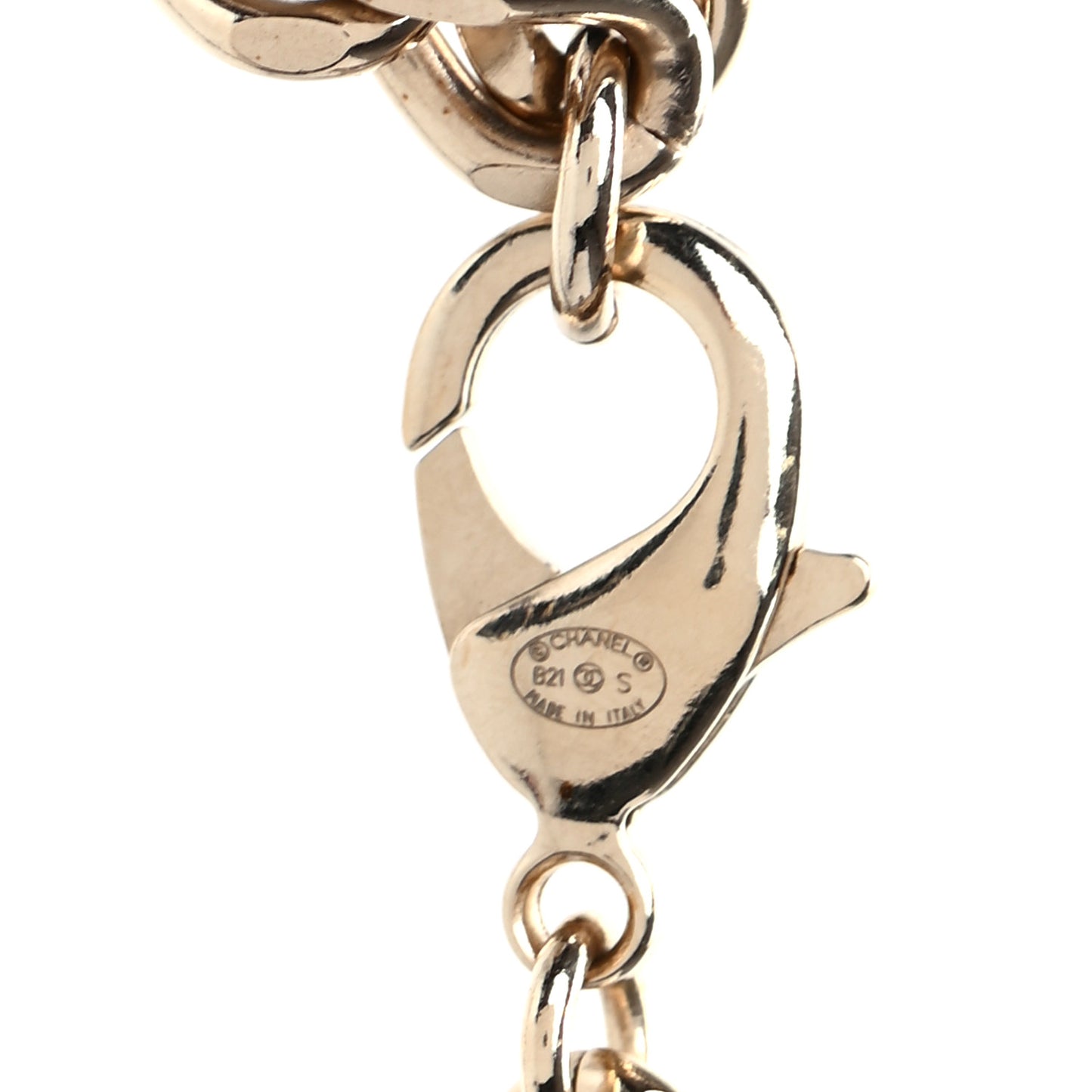 Metal Lambskin Chain Micro Bag Necklace Gold Black