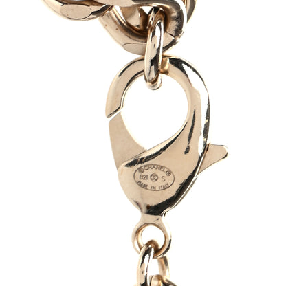 Chanel Metal Lambskin Chain Micro Bag Necklace Gold Black 4 of 4