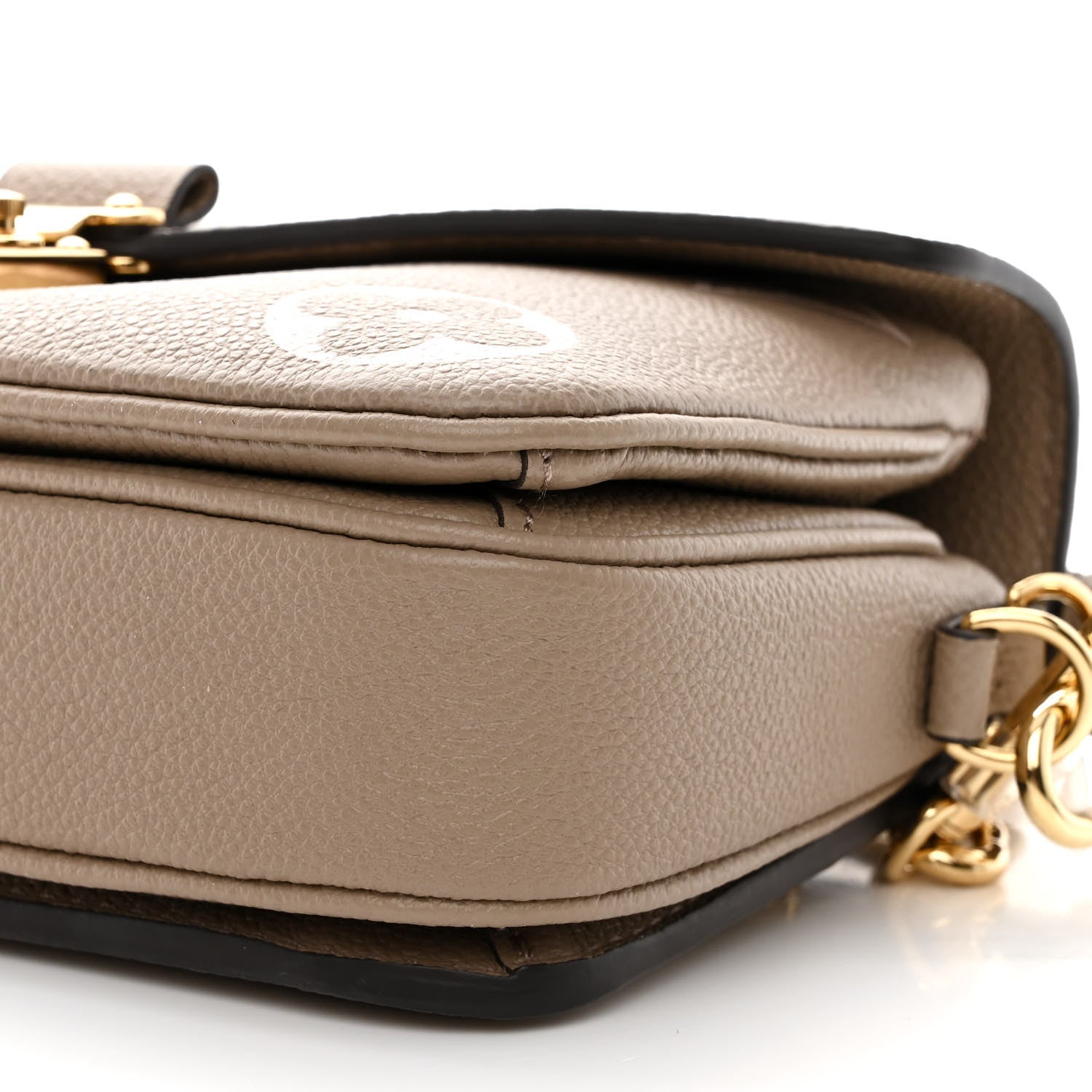 Louis Vuitton Empreinte Monogram Giant Pochette Metis East West Tourterelle Creme 9 of 10
