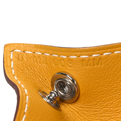 Hermes Taurillon Clemence Mini Mises et Relances Change Tray Jaune Ambre Fauve 6 of 6