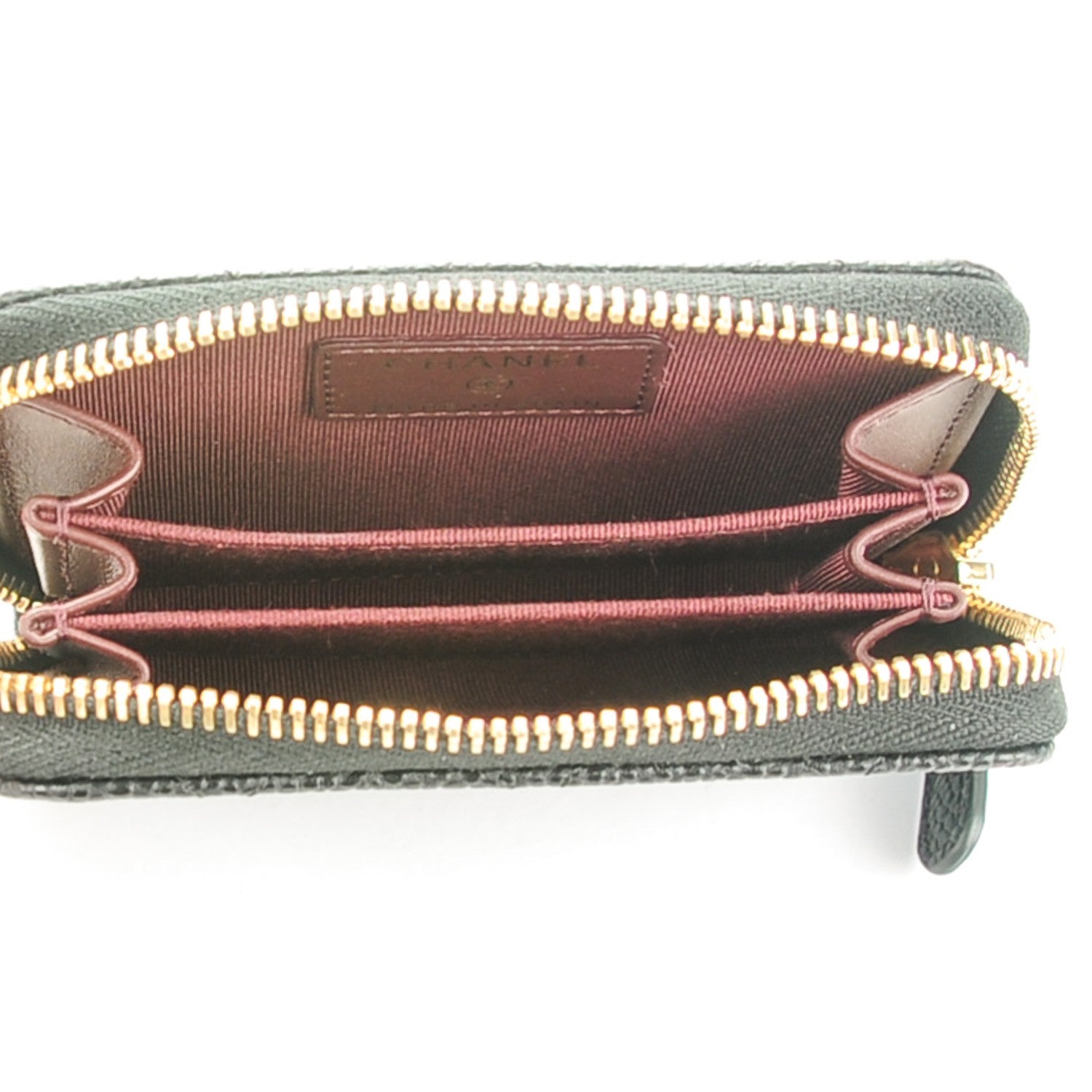 Chanel Caviar Quilted Zip Coin Purse Black 5 of 7