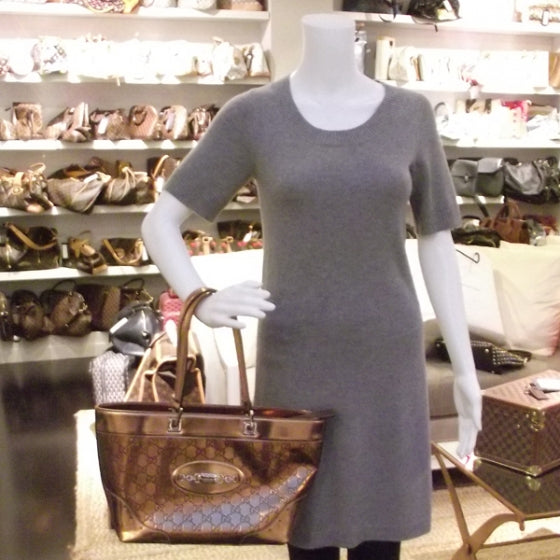Gucci Guccissima Punch Tote Bronze 2 of 13