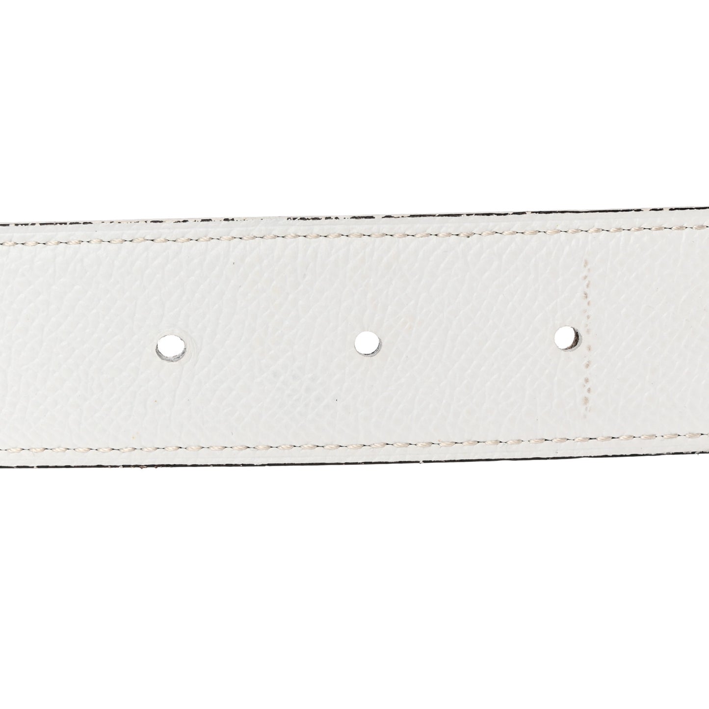 Epsom 32mm Belt Strap 105 42 White Vert De Gris