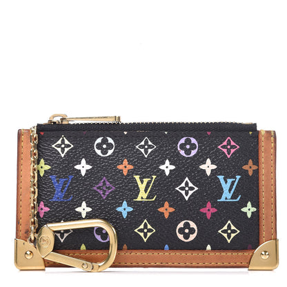 Louis Vuitton Monogram Multicolor Key Pouch Black 1 of 10
