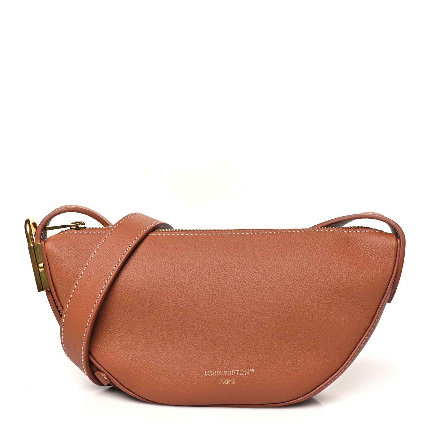 Smooth Calfskin Low Key Bumbag Cognac