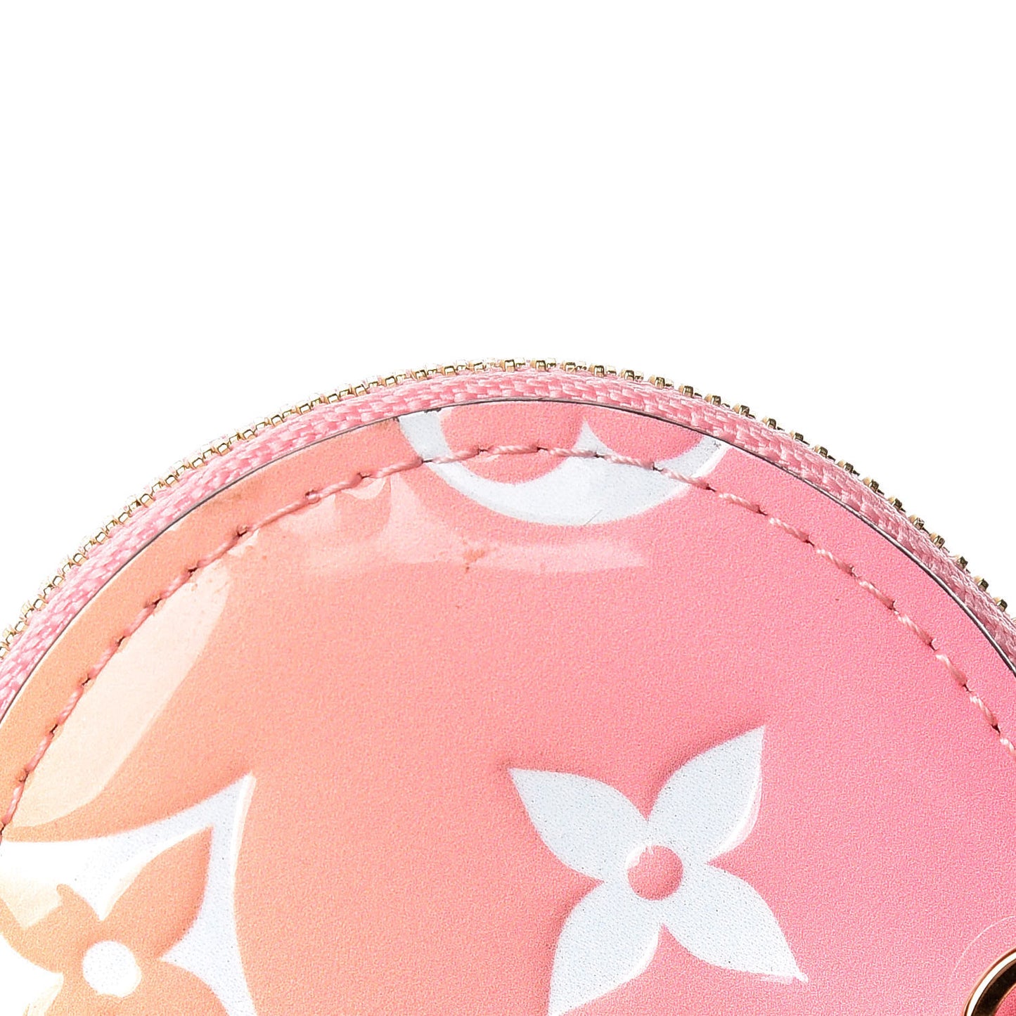 Vernis Gradient Love Lock Heart Coin Purse Pink White