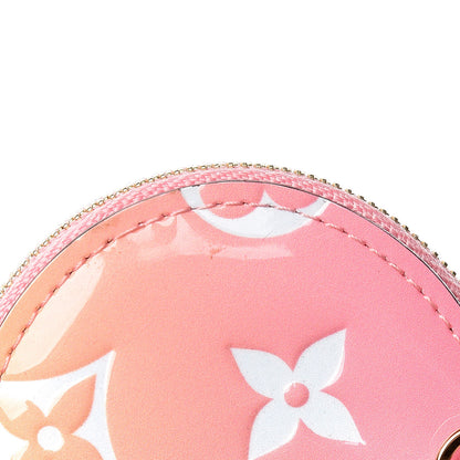 Louis Vuitton Vernis Gradient Love Lock Heart Coin Purse Pink White 7 of 7