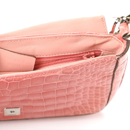 Gucci Alligator Shoulder Bag Pink 9 of 10