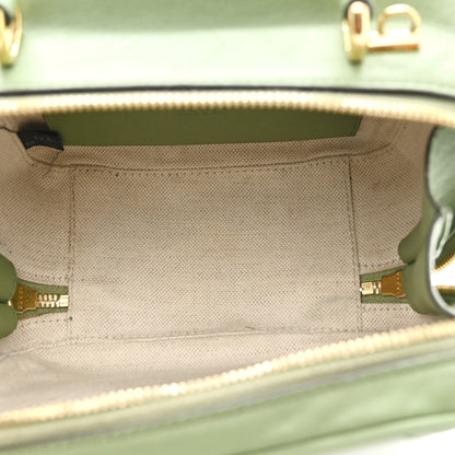 Gucci Sakai Be Green Calfskin Diagonal Stitched Blondie Top Handle Bag Light Green 5 of 12