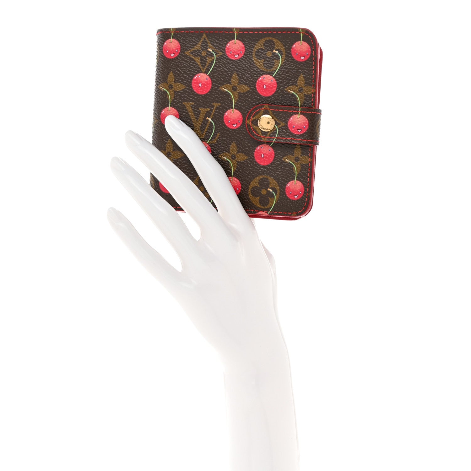 Louis Vuitton Monogram Cerises Compact Zippe Wallet 2 of 10