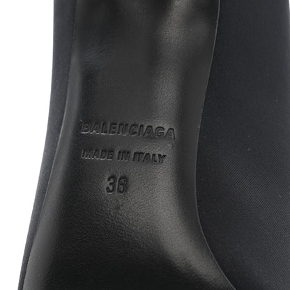 Balenciaga Matte Spandex Extreme Pointed Toe Knife 80mm Ankle Boots 36 Black 6 of 6
