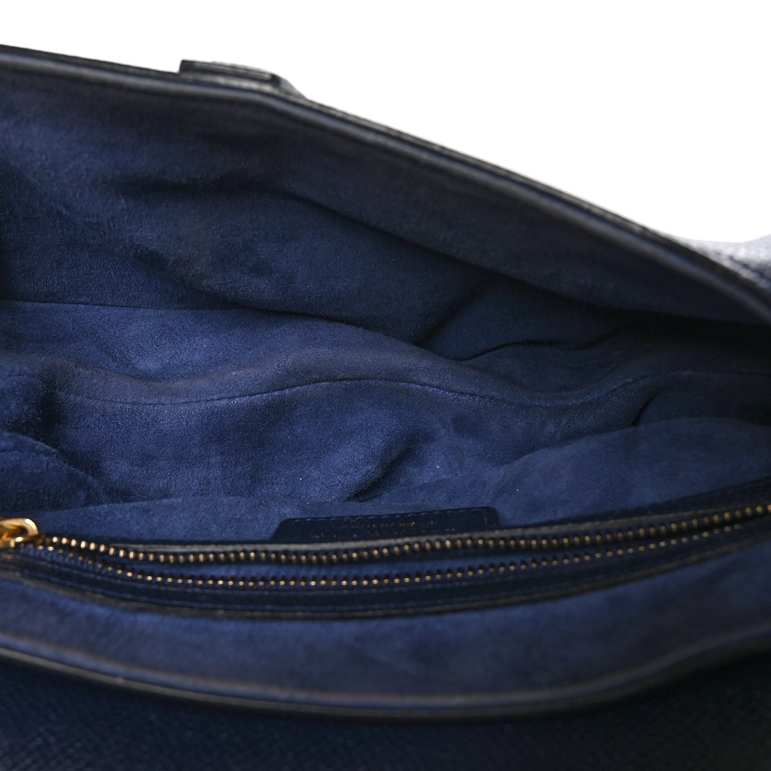 Christian Dior Grained Calfskin Saddle Bag Navy 5 of 10