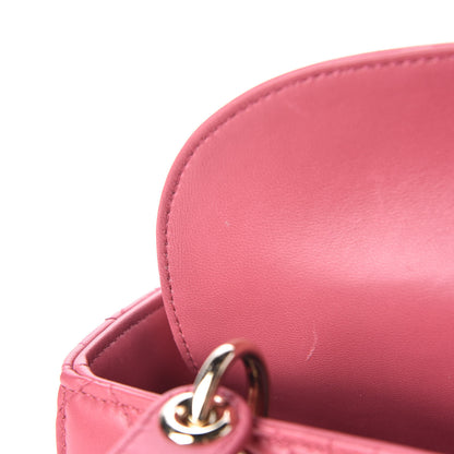 Christian Dior Lambskin Cannage Small My ABCDior Lady Dior Pink Honey 9 of 17