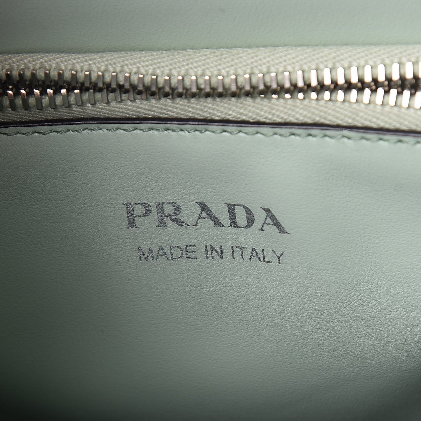 Spazzolato Small Monochrome Top Handle Tote Acquamarina