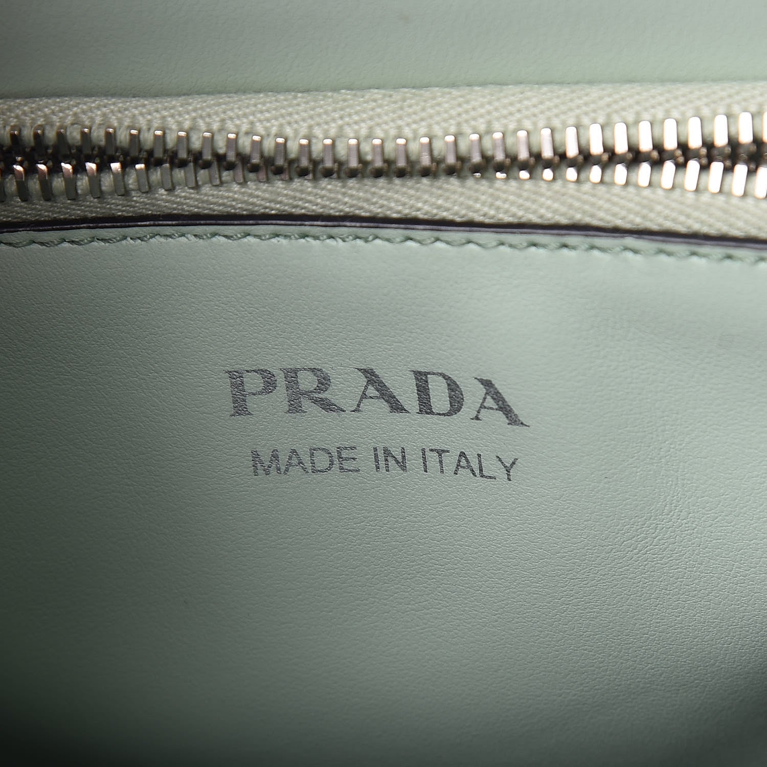 Prada Spazzolato Small Monochrome Top Handle Tote Acquamarina 6 of 8