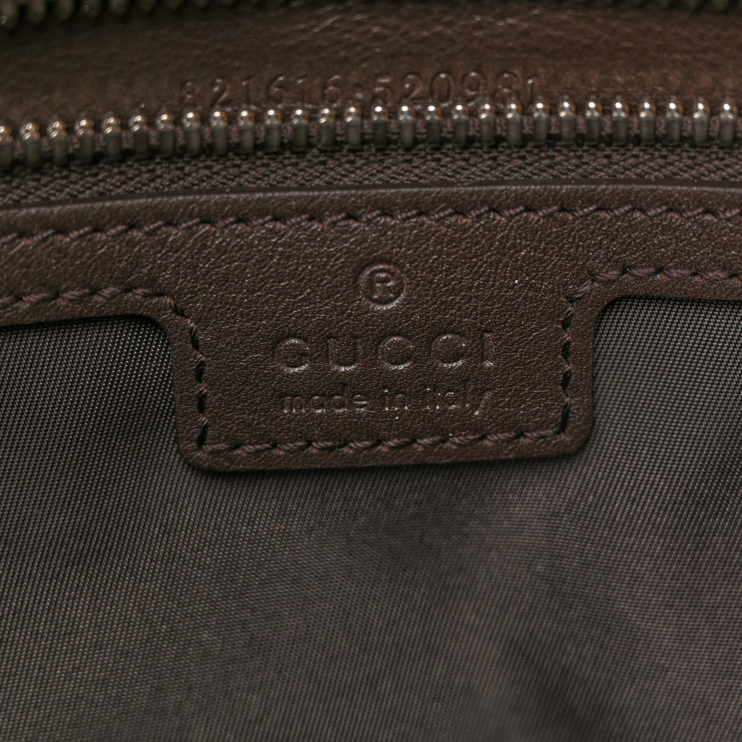 GG Monogram Large Crossbody Bag Dark Brown