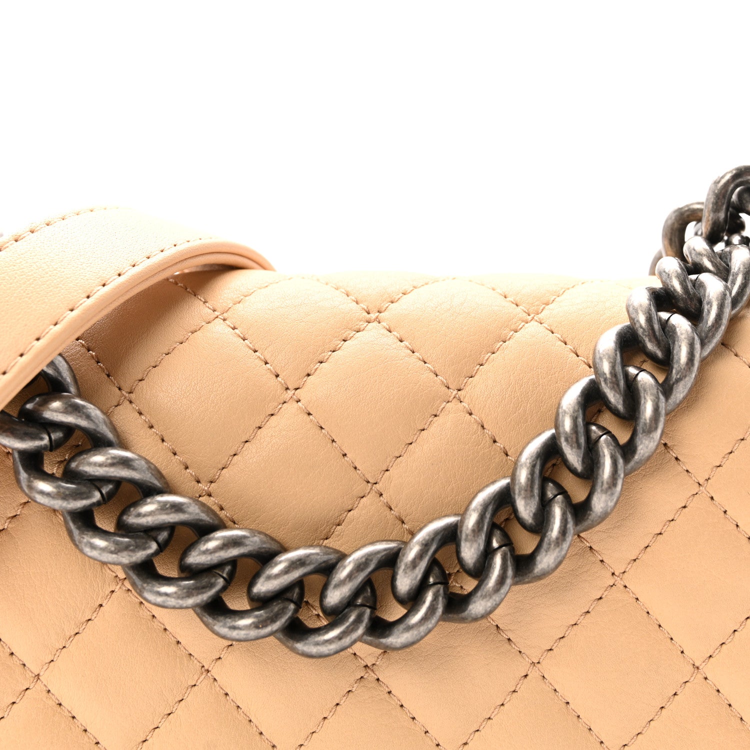 Chanel Lambskin Quilted Small Boy Flap Beige 8 of 10