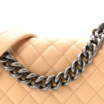 Chanel Lambskin Quilted Small Boy Flap Beige 8 of 10