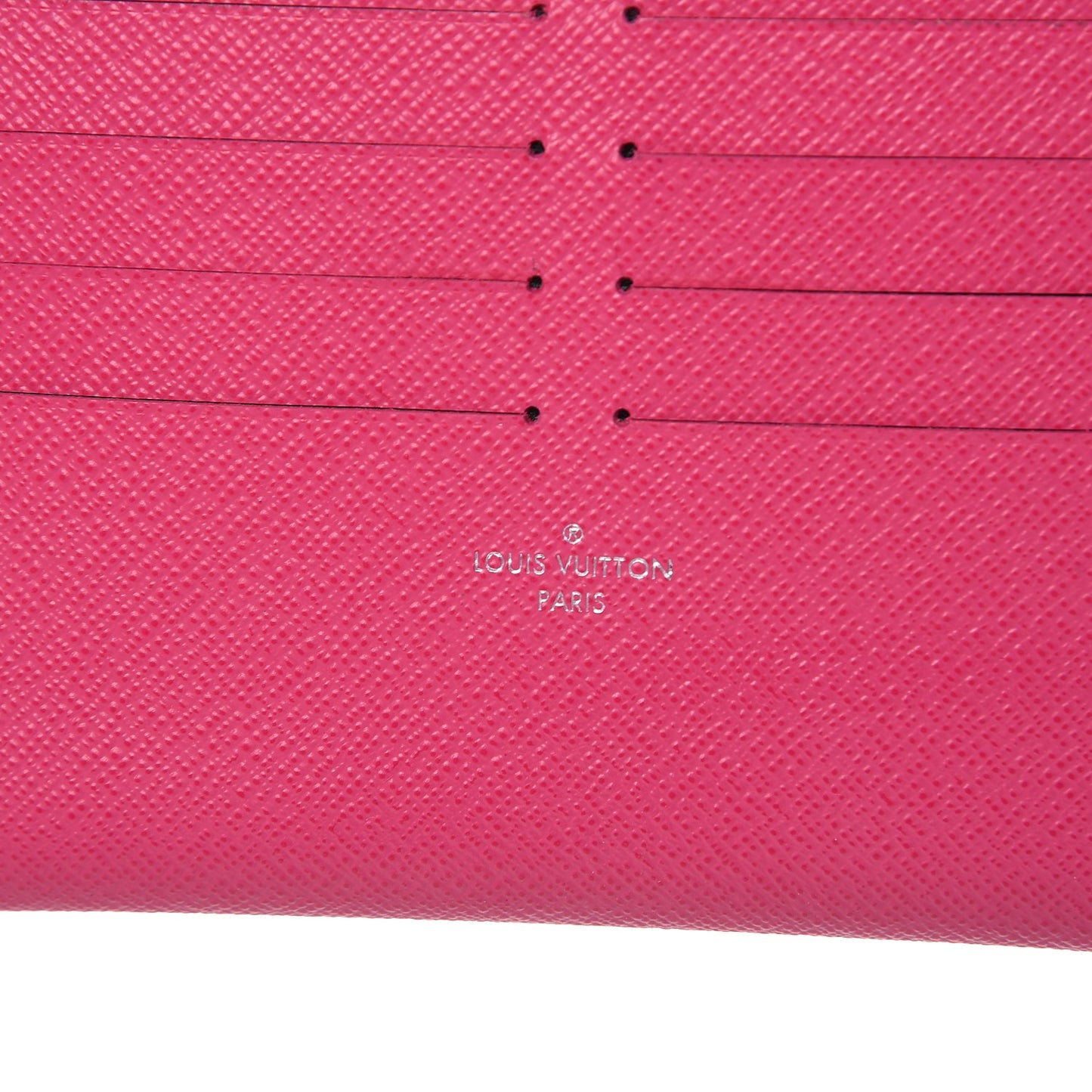 Calfskin Felicie Card Holder Insert Hot Pink