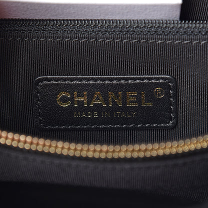 Chanel Shearling Lambskin Medium Coco Handle Flap Black 6 of 10