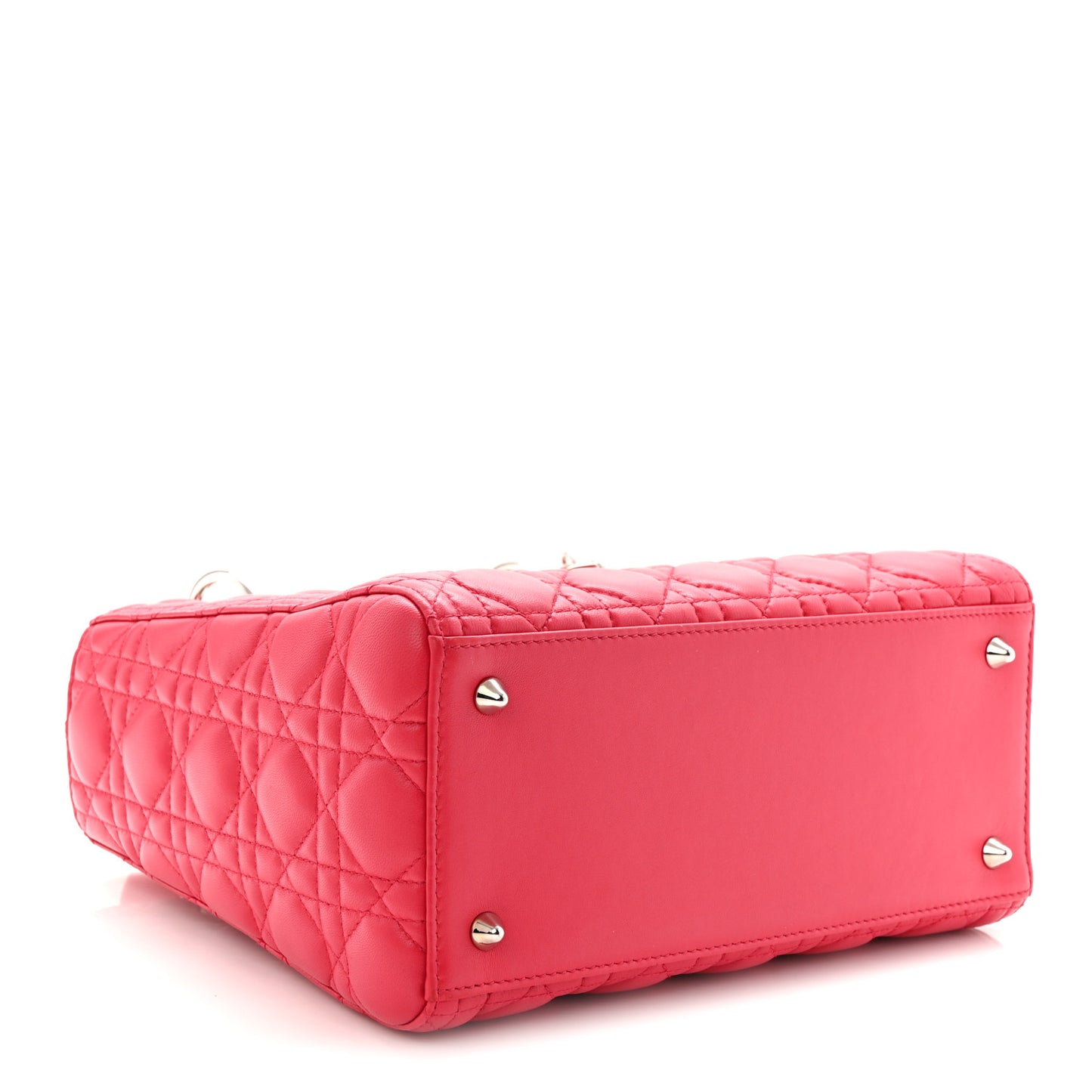 Lambskin Cannage Medium Lady Dior Pink