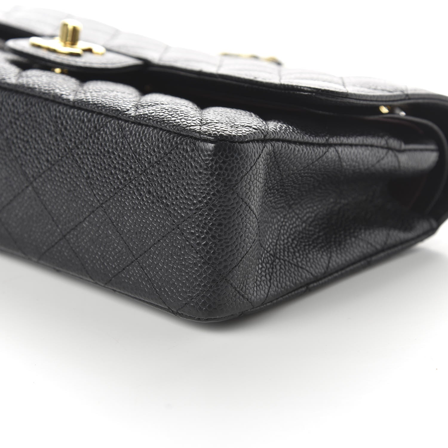 Chanel Caviar Quilted Medium Double Flap Black 7 of 11
