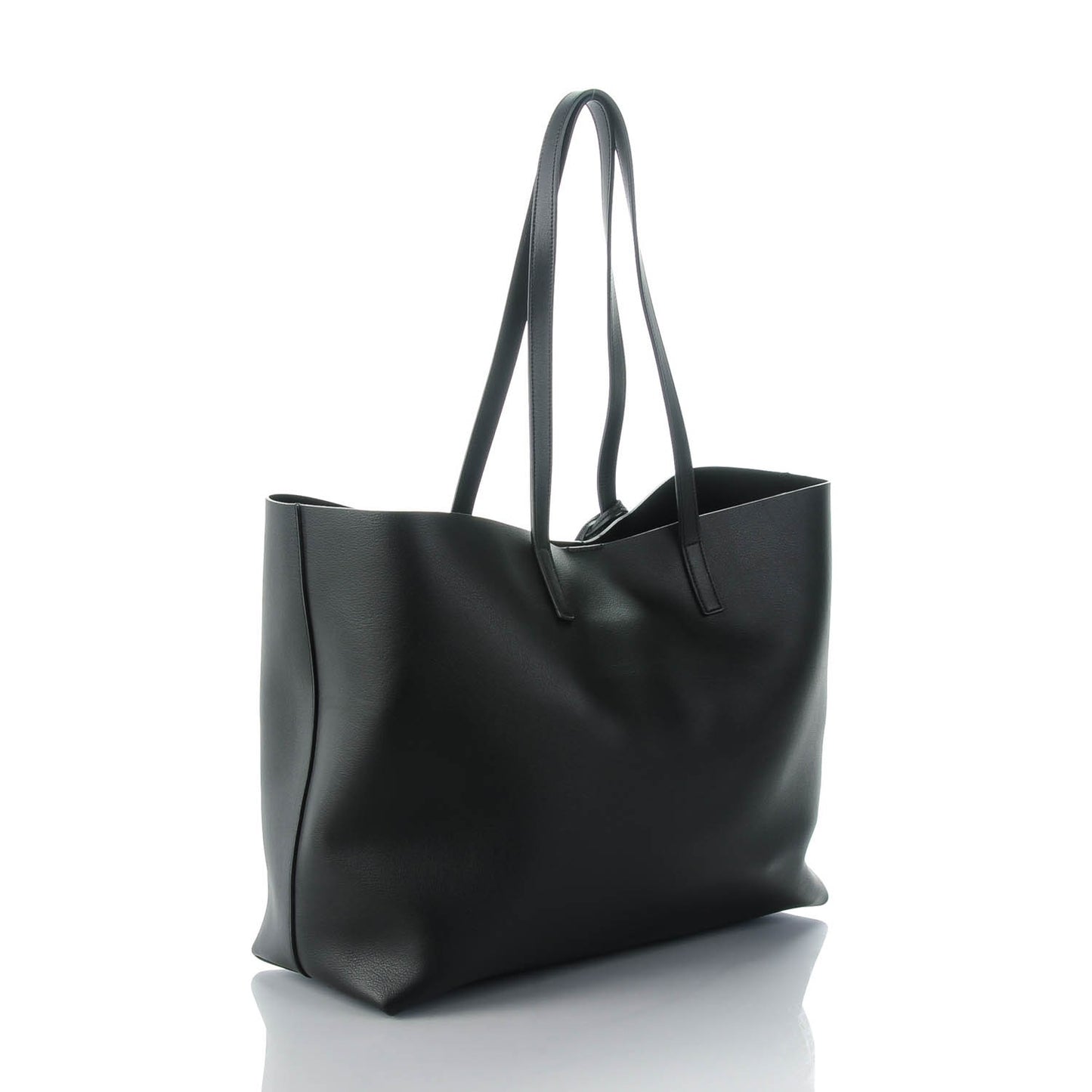 Calfskin Large Shopping Tote Black