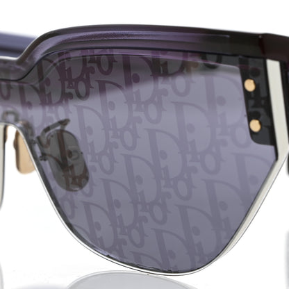 Christian Dior Acetate Oblique DiorClub M3U Cat Eye Mask Sunglasses Shiny Blue 7 of 8
