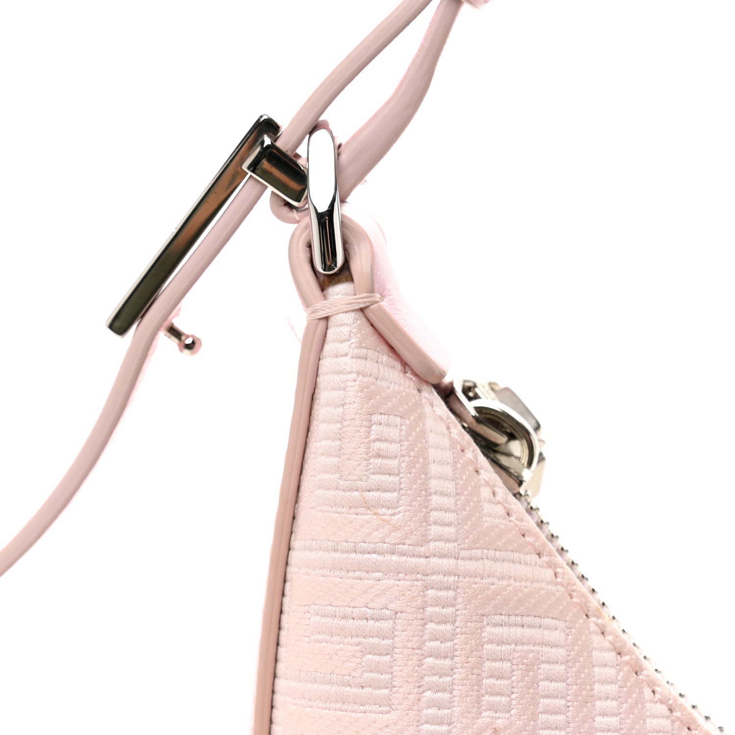 Givenchy Coated Canvas Logo 4G Embossed Small Moon Cut Out Shoulder Bag Blossom Pink 13 of 13