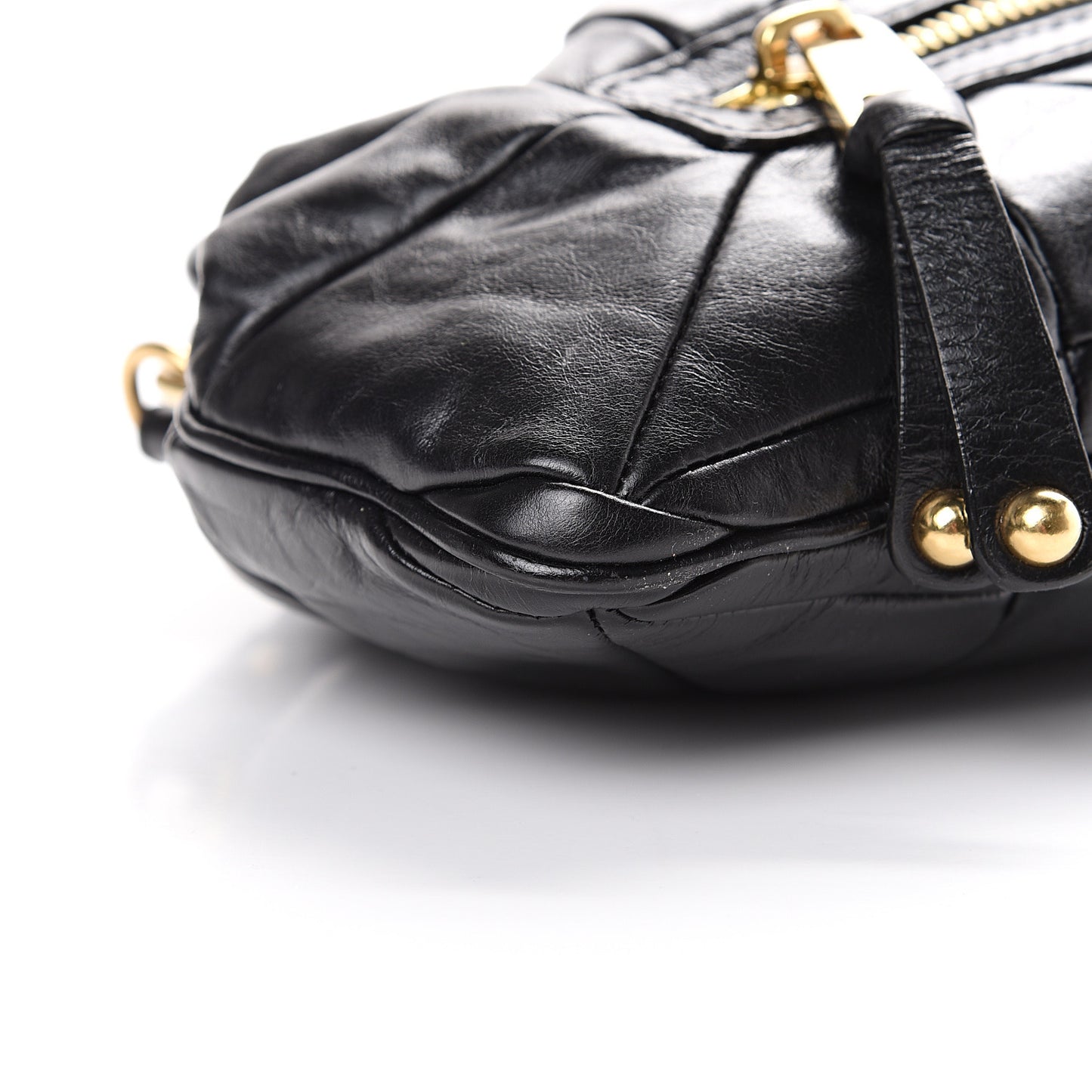 Calfskin Patchwork Little Stam Black