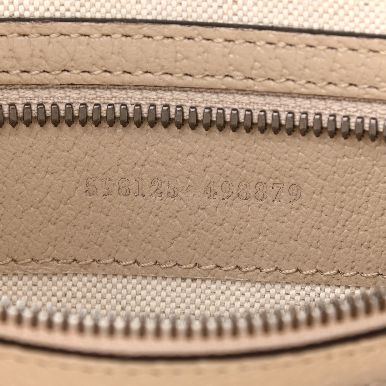 Gucci GG Supreme Monogram Textured Dollar Calfskin Web Small Ophidia Half Moon Hobo Beige Mystic White Oatmeal 7 of 10