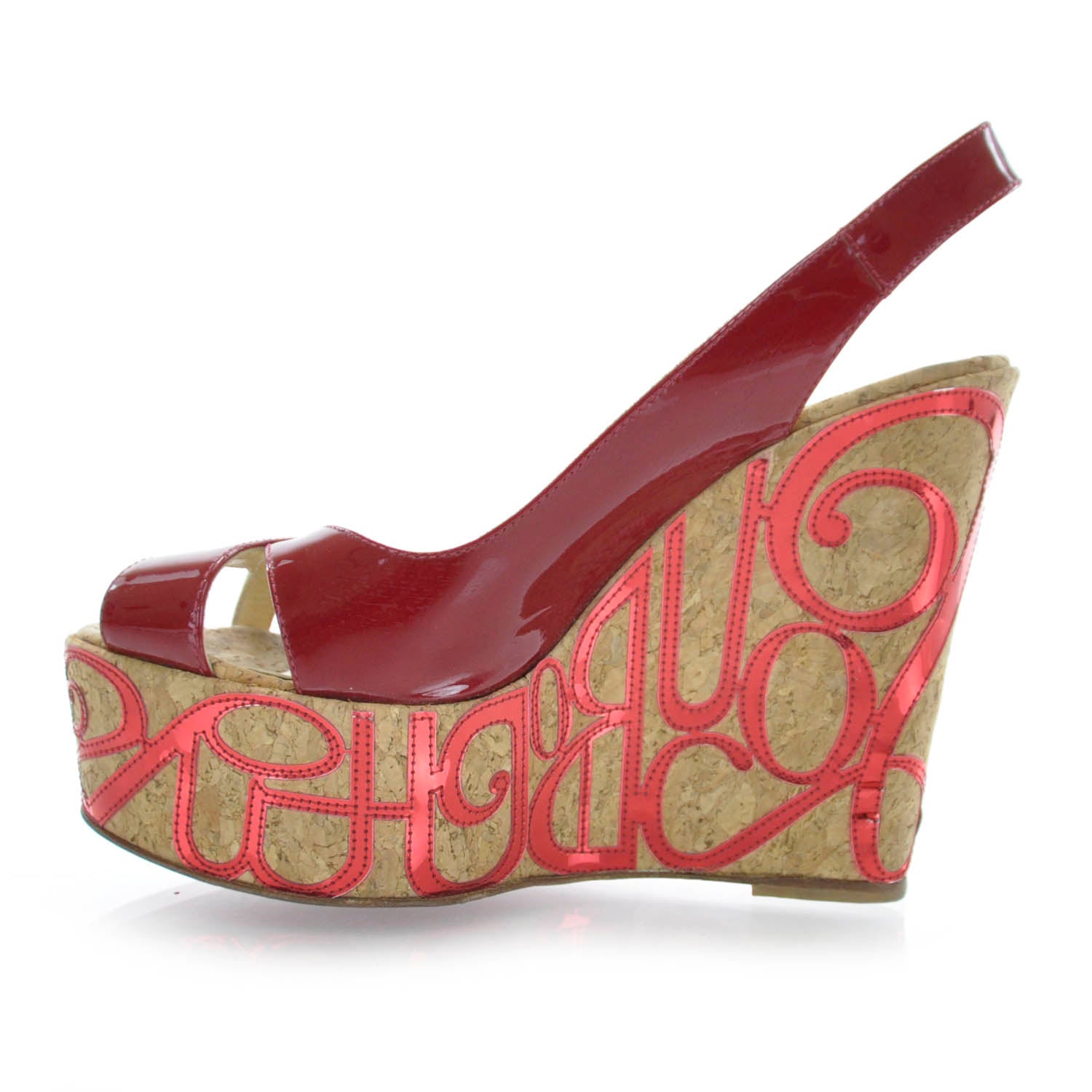Christian Louboutin Cork Platform Marpop 140 Wedges 39.5 7 of 7
