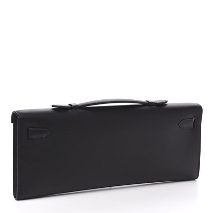 Hermes Swift Kelly Cut Clutch Pochette Black 3 of 9