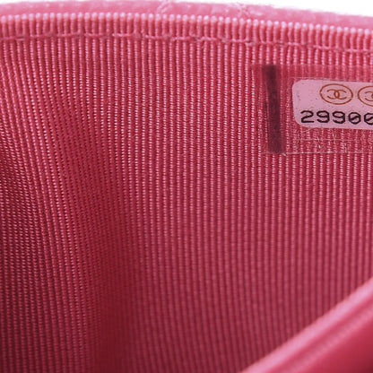 Chanel Caviar Quilted Flap Card Holder Wallet Pink 8 of 9