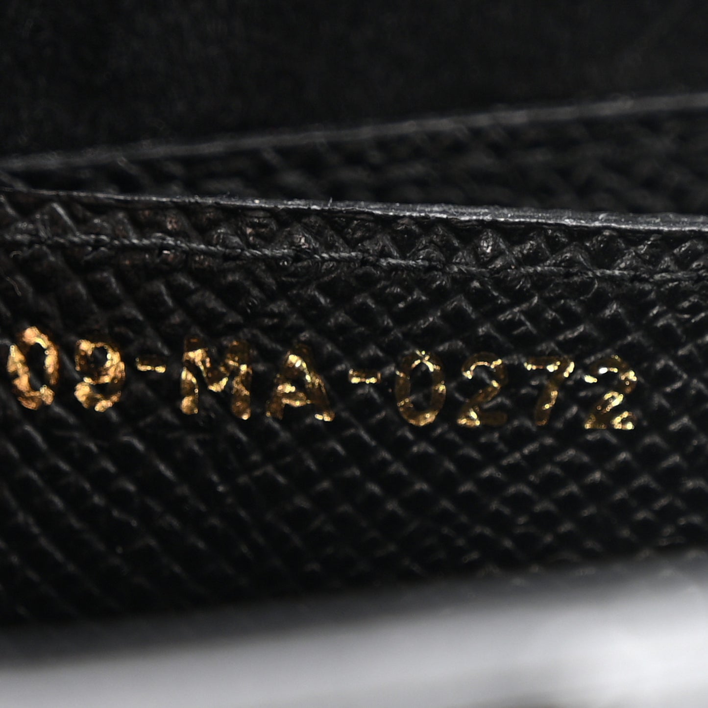 Grained Calfskin Saddle Bag Black