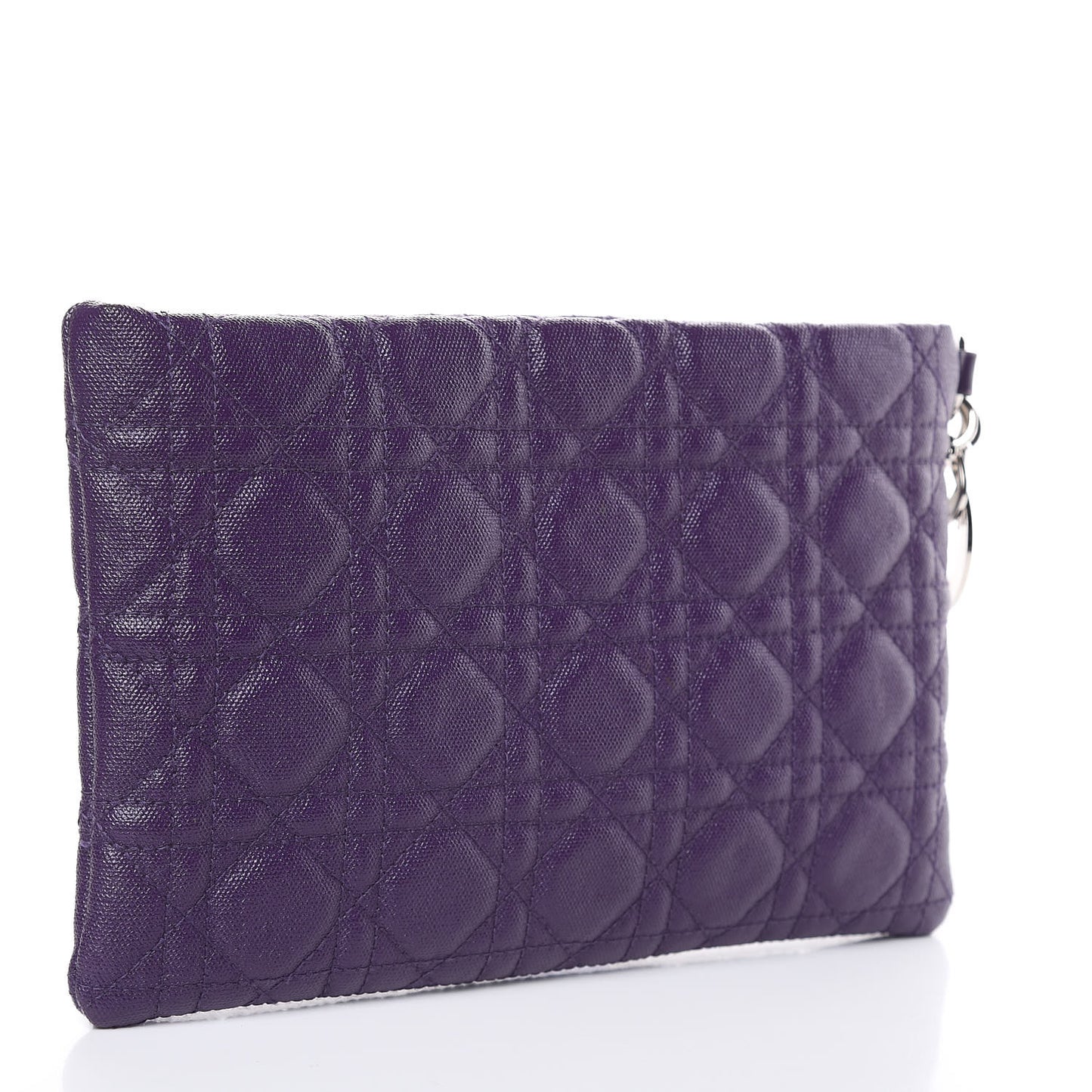 Coated Canvas Cannage Panarea Pouch Purple