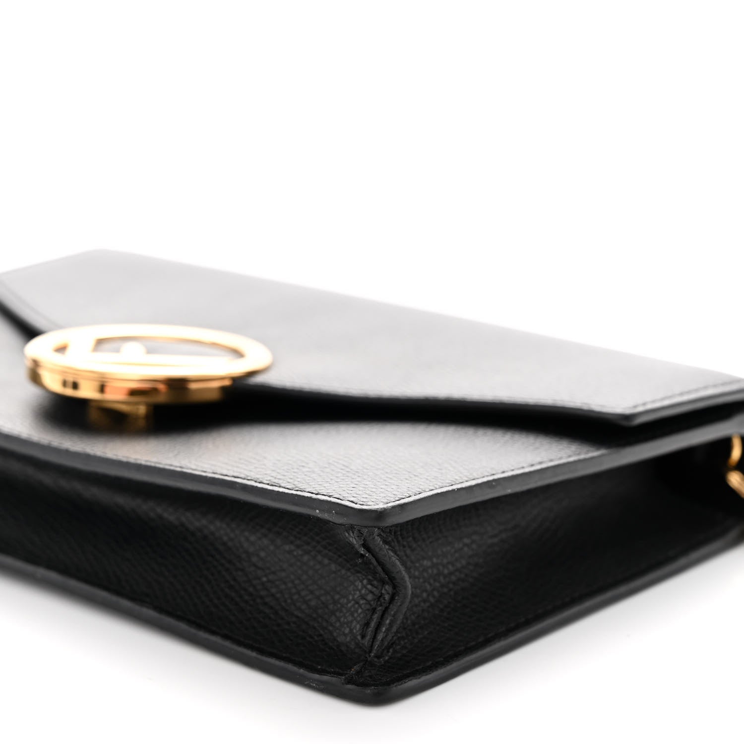 Fendi Vitello Cruise F is Fendi Medium Envelope Wallet on Chain Black 8 of 8