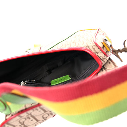 Christian Dior Monogram Rasta Saddle Bag Beige 5 of 13