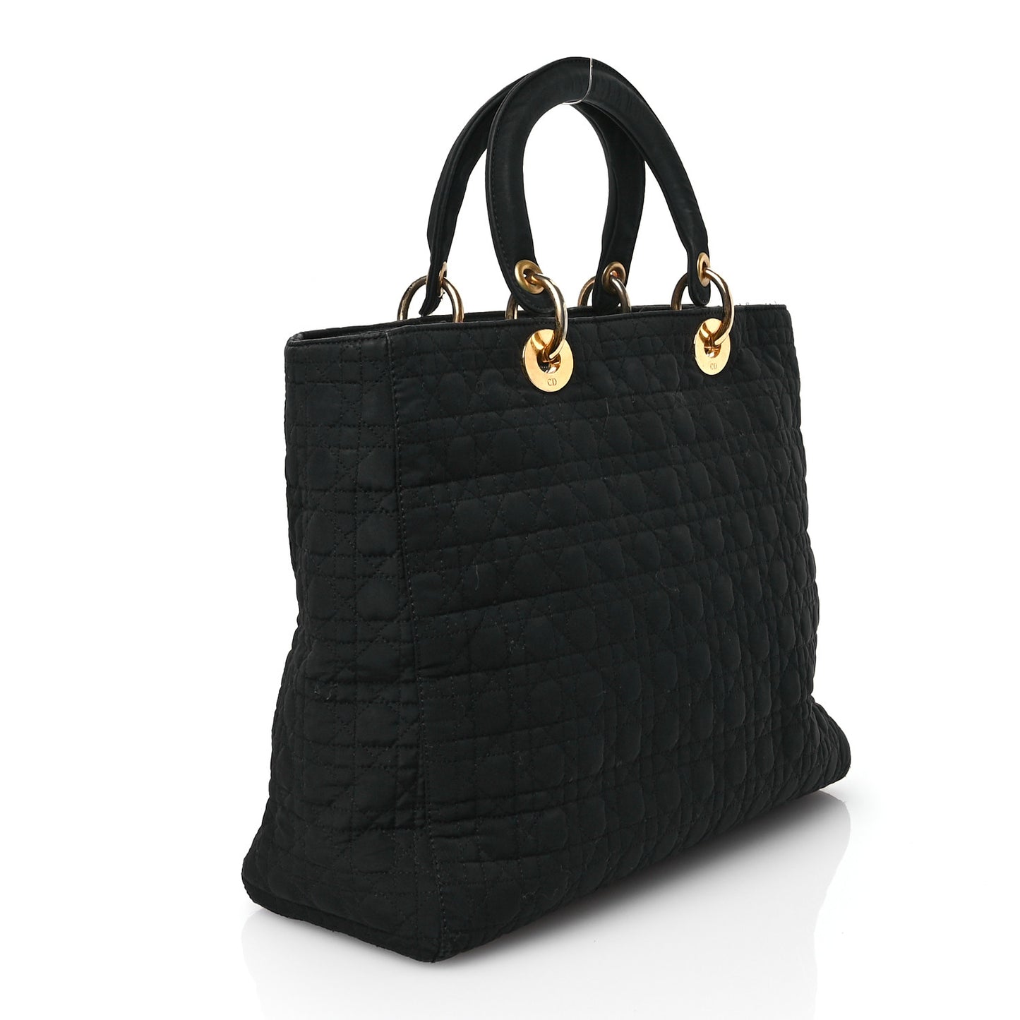 Nylon Cannage Large Lady Dior Black