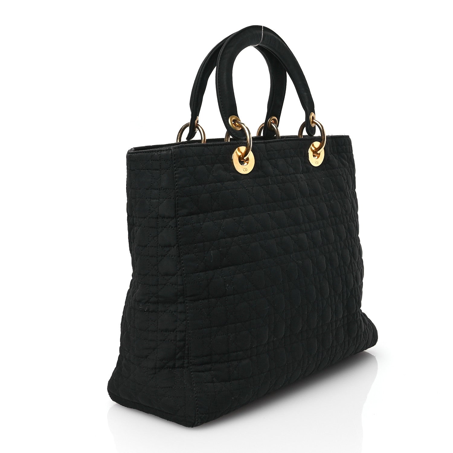 Christian Dior Nylon Cannage Large Lady Dior Black 2 of 18
